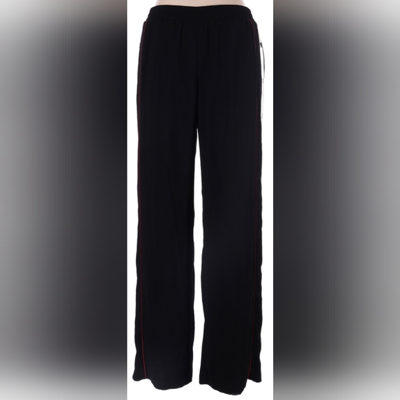 EUC bar III black white/red stripes on sides silver tone buttons open to knee - Picture 6 of 12